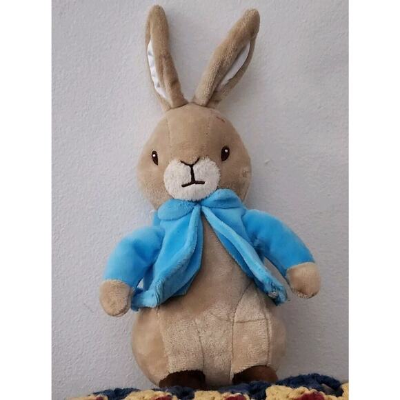 Beatrix Potter,‎ Peter Rabbit, turquoise jacket 9.5” - Picture 1 of 5